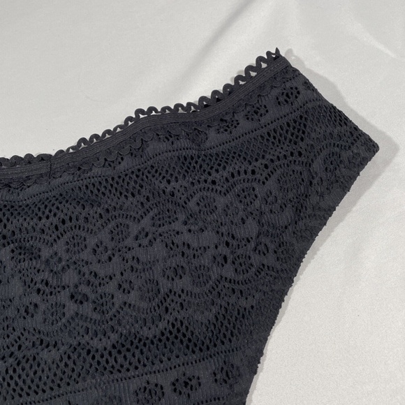 NEW Becca [ Large ] Color Play Lace-Up Hipster Bikini Bottoms in‎ Black - Picture 10 of 12
